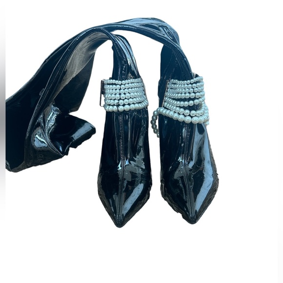 Jefferey Campbell Patent Leather Pearl Boots⚜️ - Picture 5 of 6